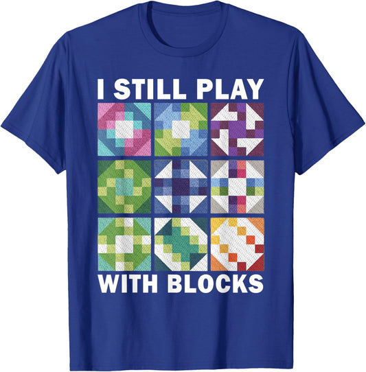 Funny Quilting Art Quilting Sewing Lover Quilter T-Shirt - T-Shirt | Royal