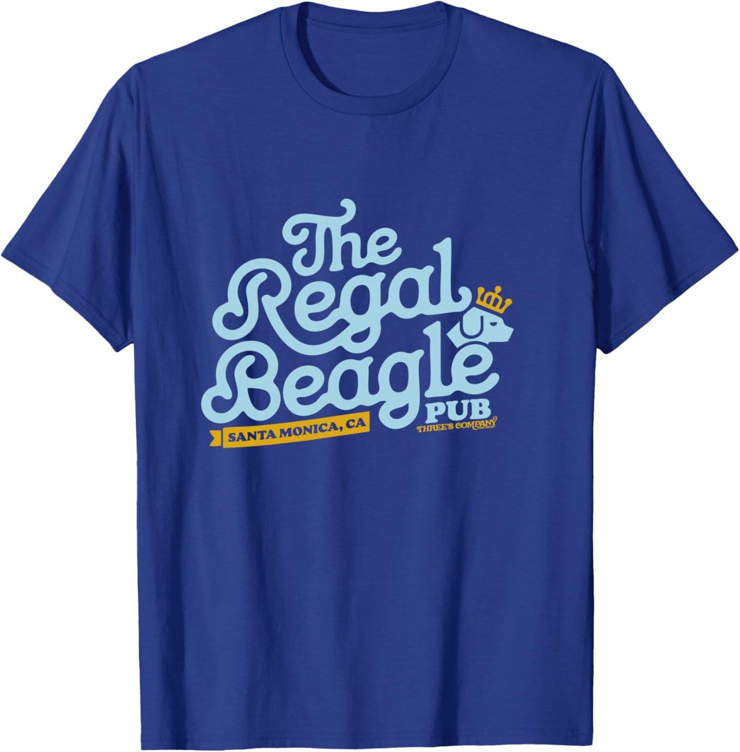 Officially Licensed Regal Beagle Pub Three's Company Logo T-Shirt - T-Shirt | Royal