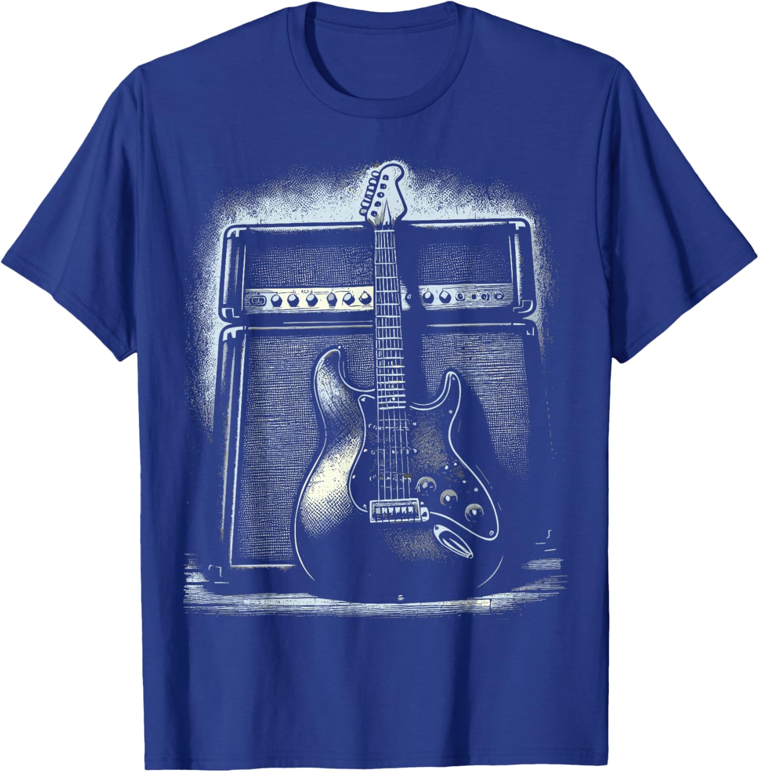 Guitarist Guitar and Amp T-Shirt - T-Shirt | Royal
