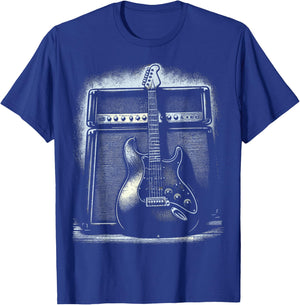Guitarist Guitar and Amp T-Shirt - T-Shirt | Royal