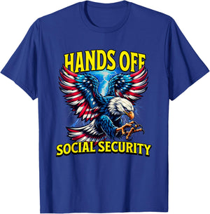 Billionaires Need to Keep Hands Off Social Security T-Shirt - T-Shirt | Royal
