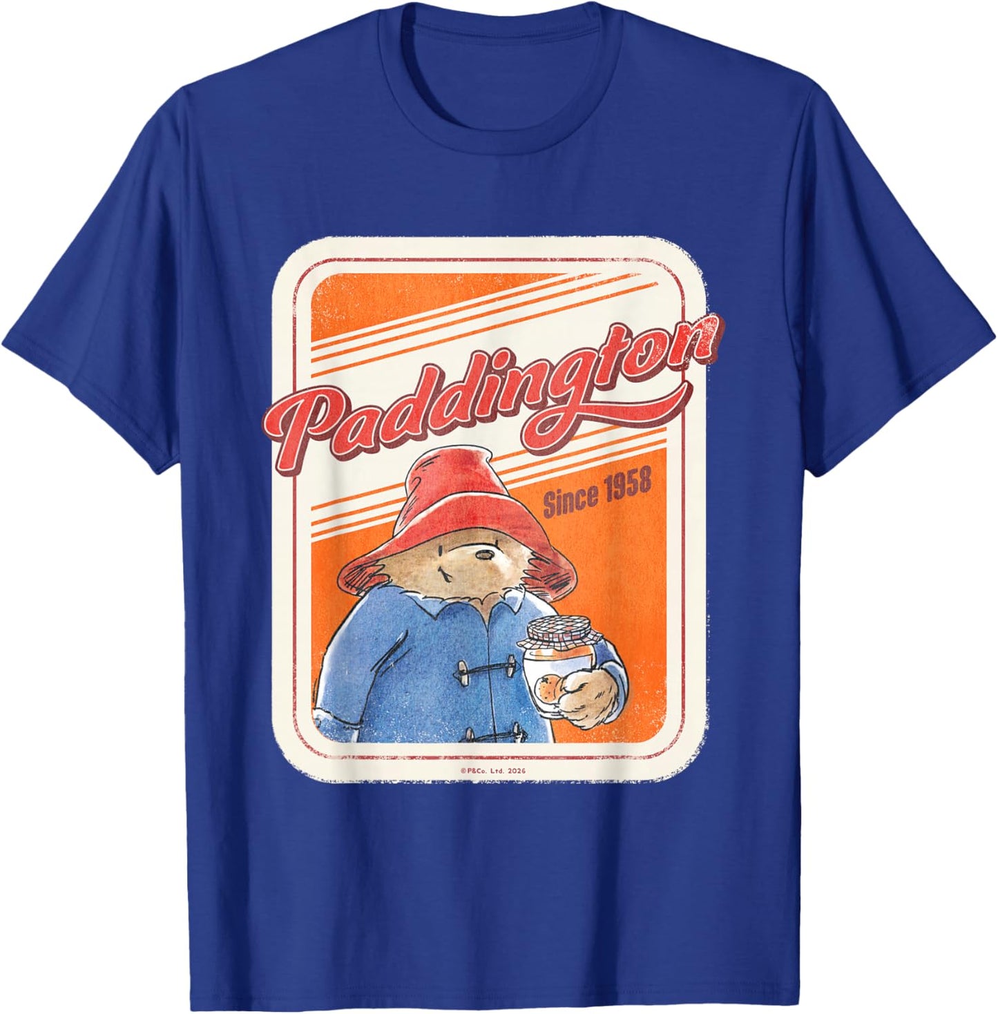 Paddington Bear Retro Illustration Classic Since 1958 T-Shirt - T-Shirt | Royal