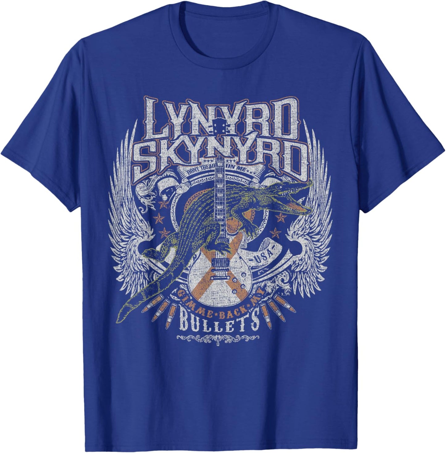 Lynyrd Skynyrd Croc Rock Bullet Southern Country Walk On Me T-Shirt - T-Shirt | Royal