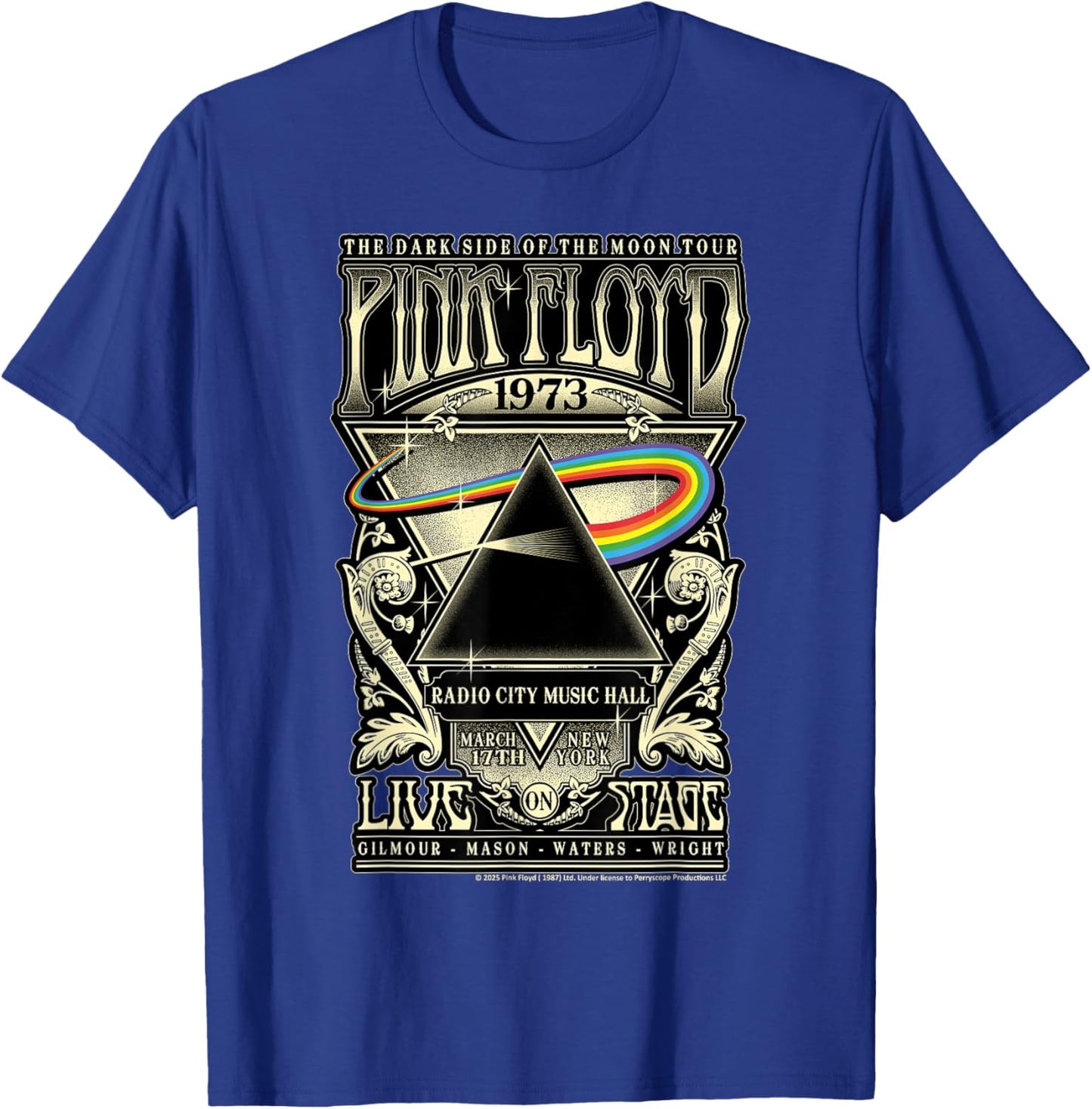 Tournée Pink Floyd 1973 de Dark Side of The Moon T-Shirt - T-Shirt | Royal