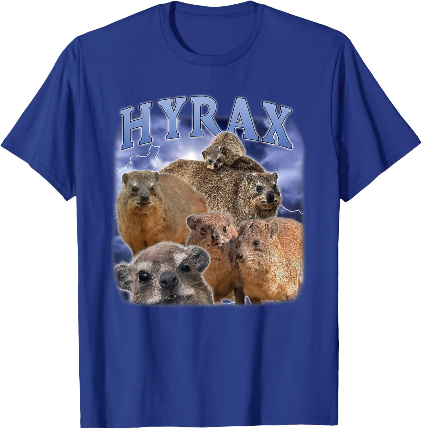 Hyrax Fire Meme Funny Animal Lover Humour Rock Hyrax T-Shirt - T-Shirt | Royal