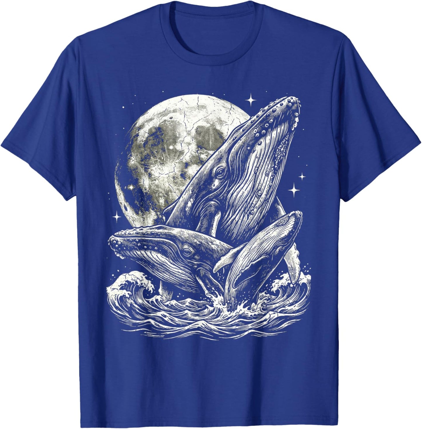 Blue Whale Buckelwal 90er Jahre Stil Vintage Aesthetic Y2K T-Shirt - T-Shirt | Royal