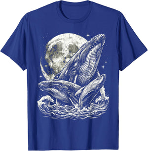 Blue Whale Buckelwal 90er Jahre Stil Vintage Aesthetic Y2K T-Shirt - T-Shirt | Royal