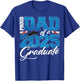 Proud Dad Of A Class Of 2025 Senior Graduate Men Women T-Shirt - T-Shirt | Royal