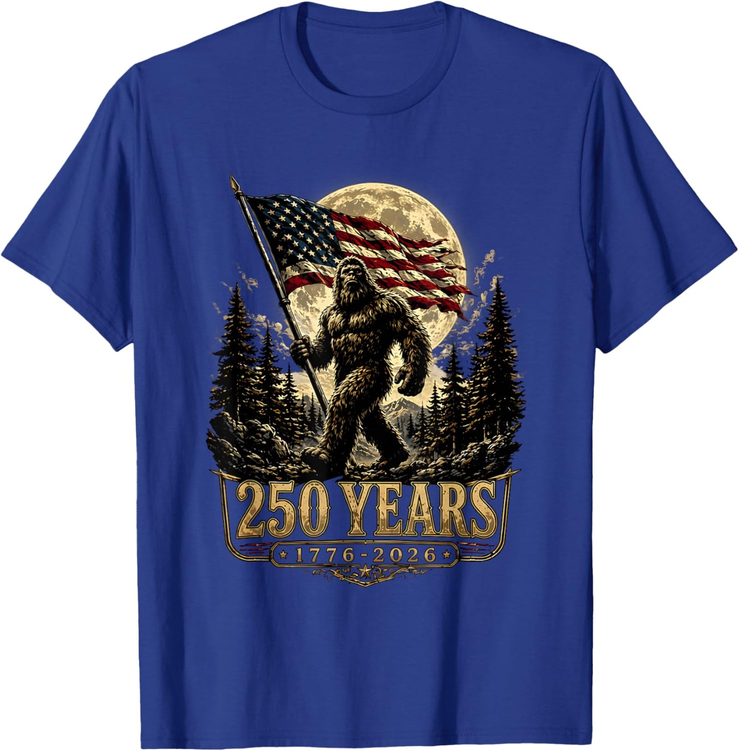 250th Anniversary USA Patriotic 250 Years American 4th July T-Shirt - T-Shirt | Royal