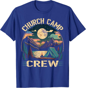 Church Camp Crew VBS Teachers Kids Christian Group Boys T-Shirt - T-Shirt | Royal
