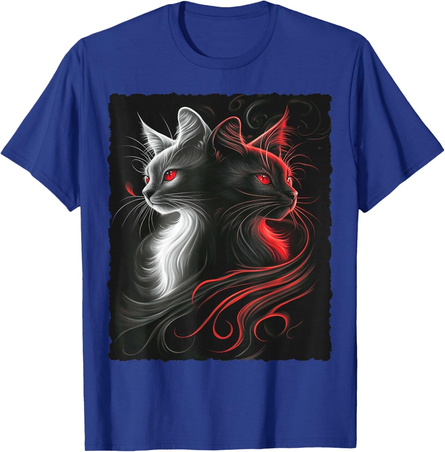 Cute Magical Cat Kitten Fantasy Art Design T-Shirt - T-Shirt | Royal