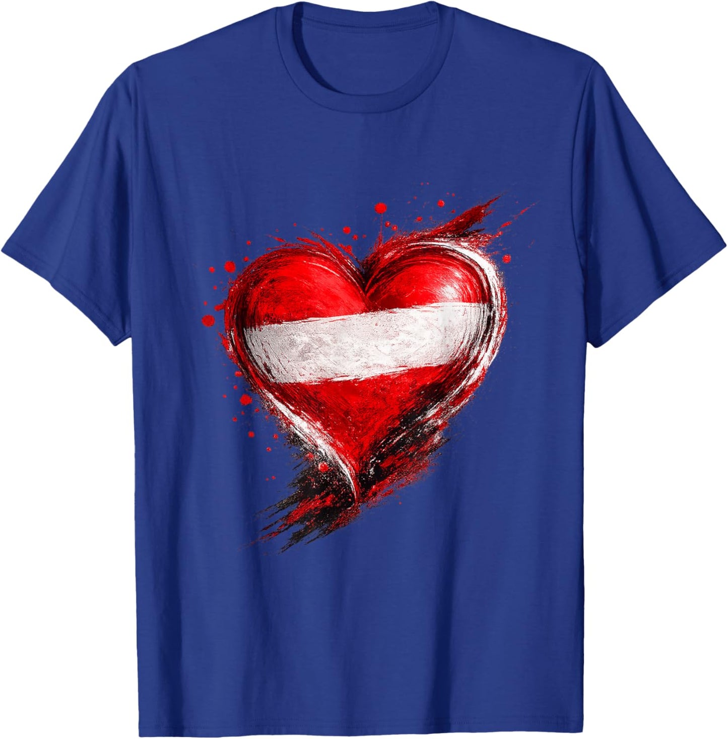 Österreich Shirt Österreicher Herz Herren & Damen Austria T-Shirt - T-Shirt | Royal