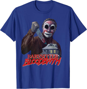Babysitter Bloodbath Survival Horror Slasher Game Maniac T-Shirt - T-Shirt | Royal