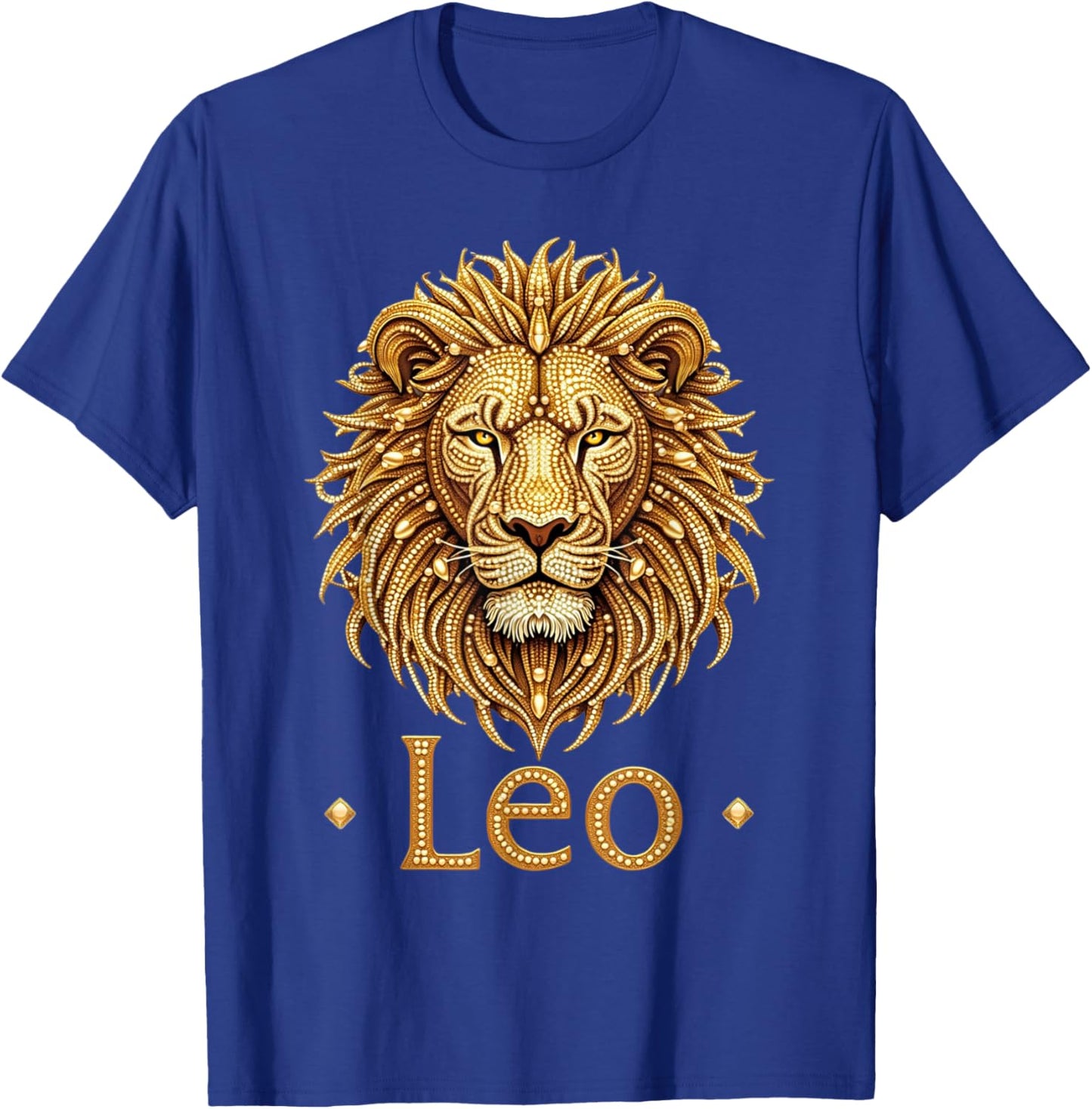Fancy Gold and Diamond Leo Gift T-Shirt - T-Shirt | Royal