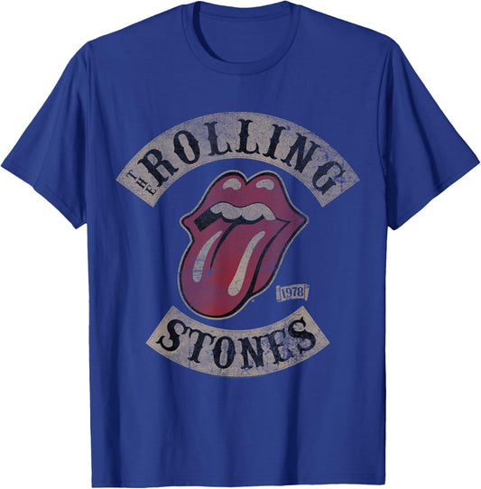 Official The Rolling Stones Vintage Tour 1978 Dark Grey T-Shirt - T-Shirt | Royal