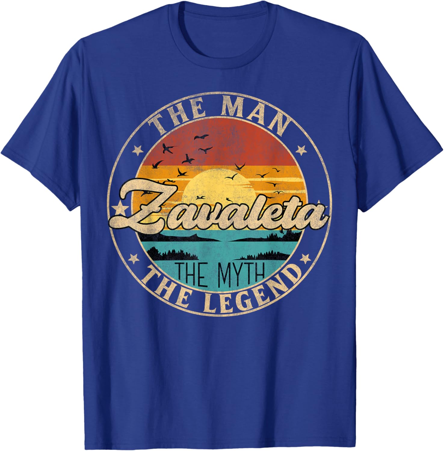 ZAVALETA The Man The Myth The Legend First Name T-Shirt - T-Shirt | Royal