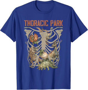 Retro Thoracic Musculoskeletal Park Nurse Funny Nurses Weeks T-Shirt - T-Shirt | Royal
