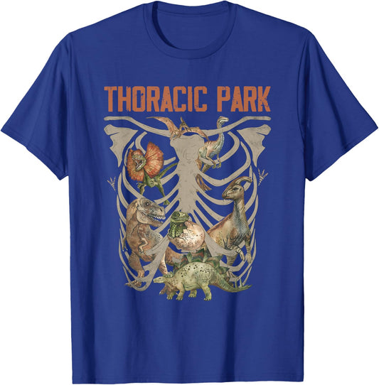 Retro Thoracic Musculoskeletal Park Nurse Funny Nurses Weeks T-Shirt - T-Shirt | Royal