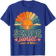 Senior Sunset Class of 2026 Retro Graduation T-Shirt - T-Shirt | Royal