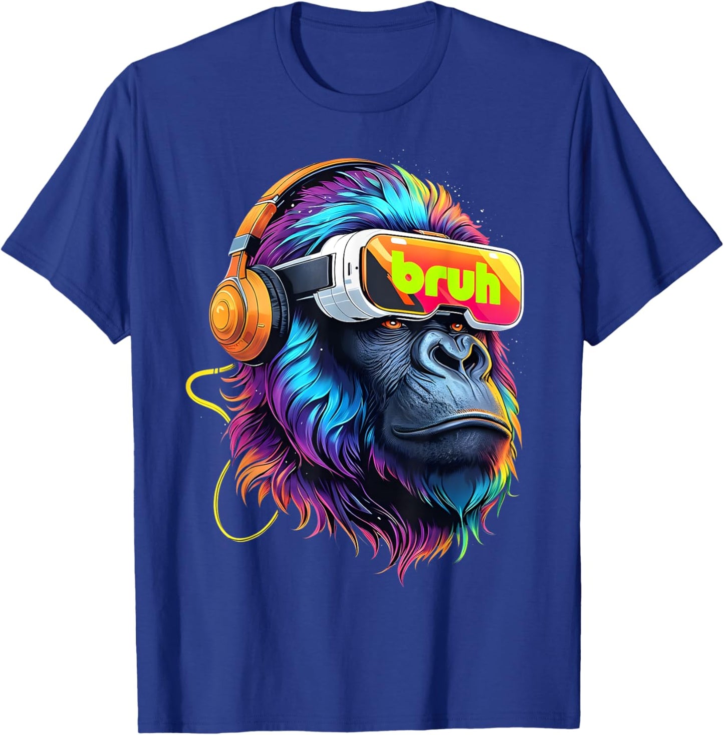 Bruh Gorilla Birthday Boys Men Women Funny Birthday Gorilla T-Shirt - T-Shirt | Royal
