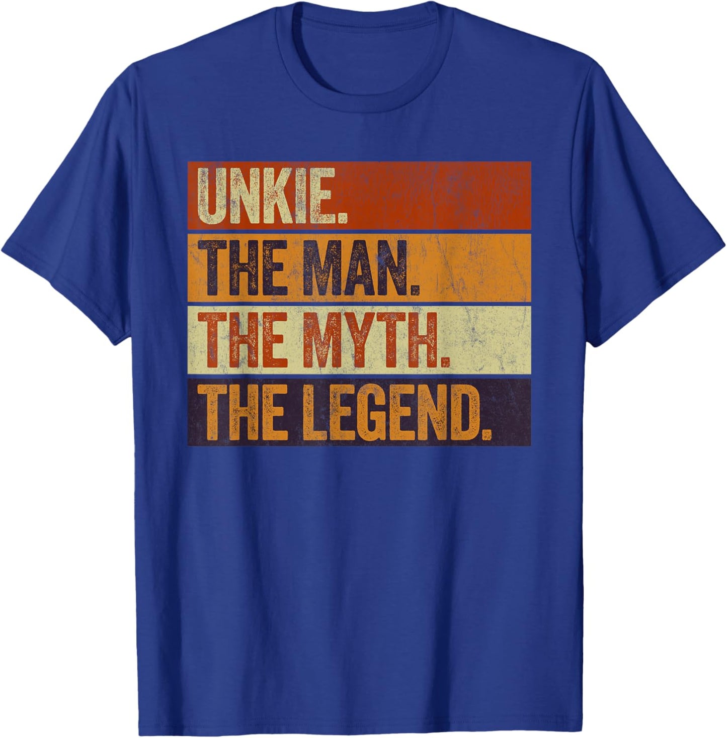 Unkie the Man the Myth the Legend Funny Retro Father T-Shirt - T-Shirt | Royal