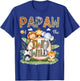 Papaw Of The Two Wild 2Nd Birthday Safari Animal Lover T-Shirt - T-Shirt | Royal