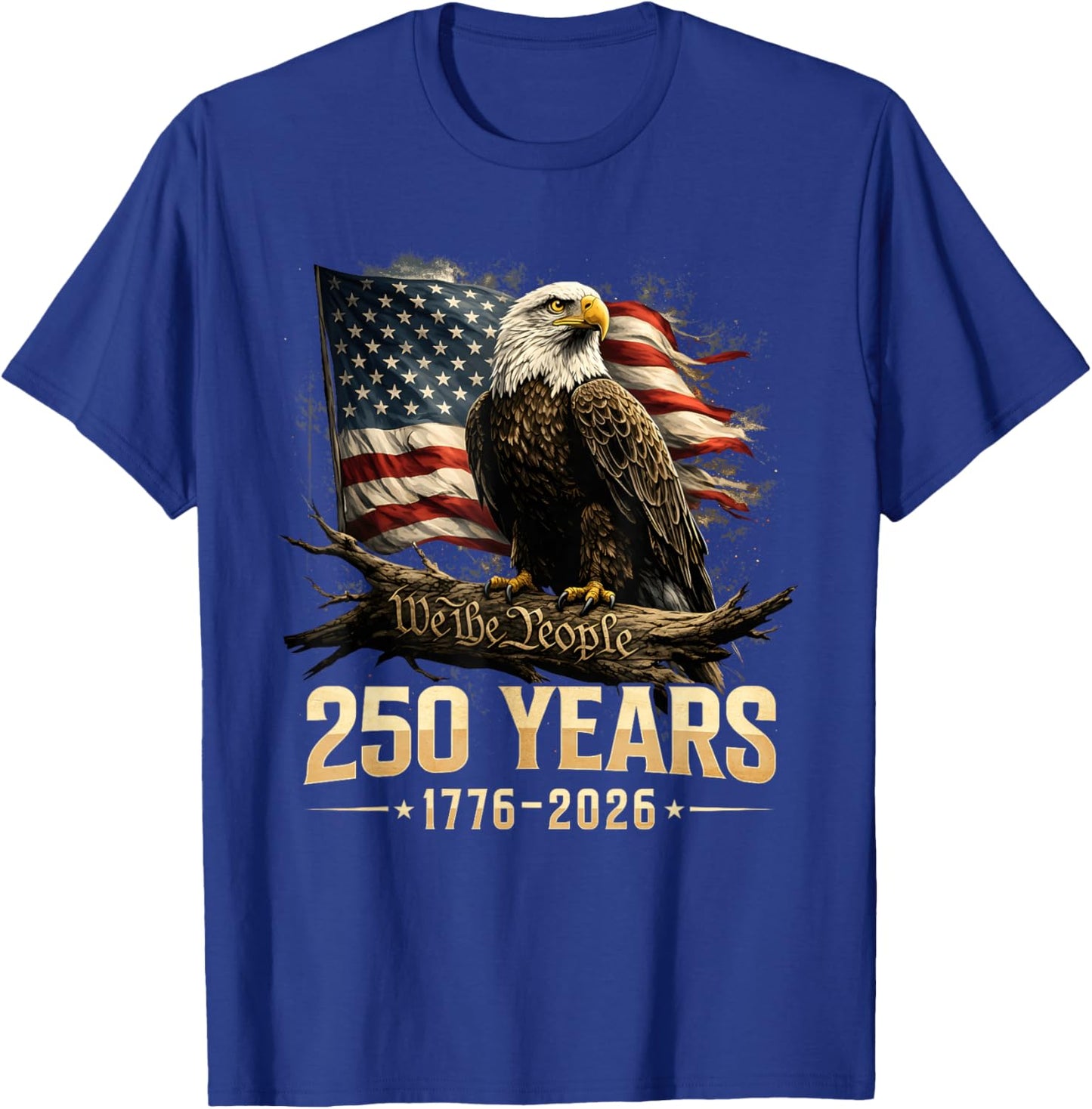 250th Anniversary USA Patriotic 250 Years American 4th July T-Shirt - T-Shirt | Royal