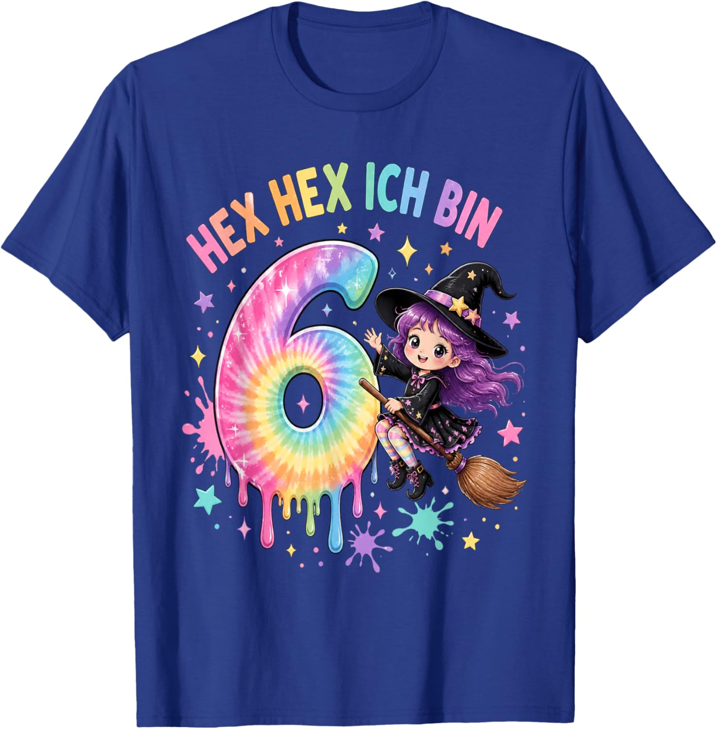 Hex Ich Bin 6 Hexen Geburtstag Geschenke für Mädchen T-Shirt - T-Shirt | Royal