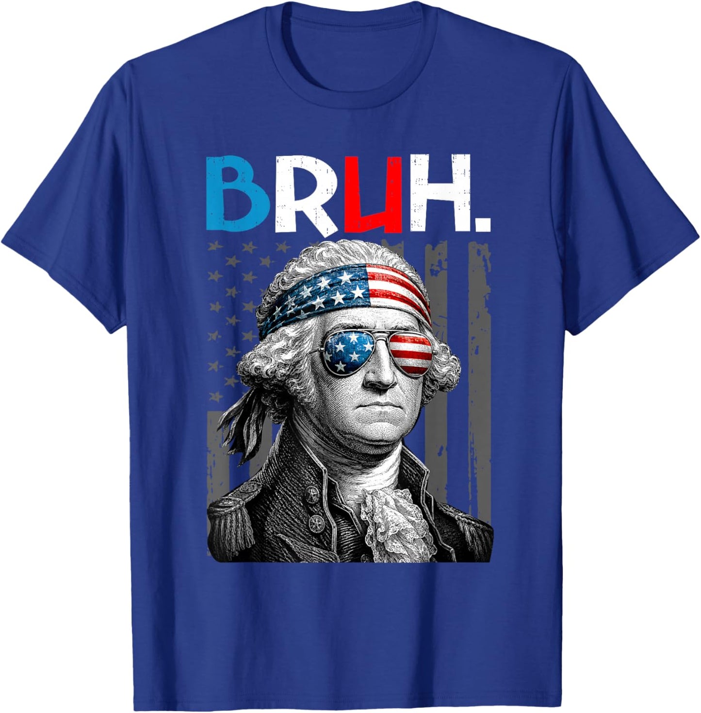 Fourth of July George Washington Bruh USA Men Boys Youth T-Shirt - T-Shirt | Royal