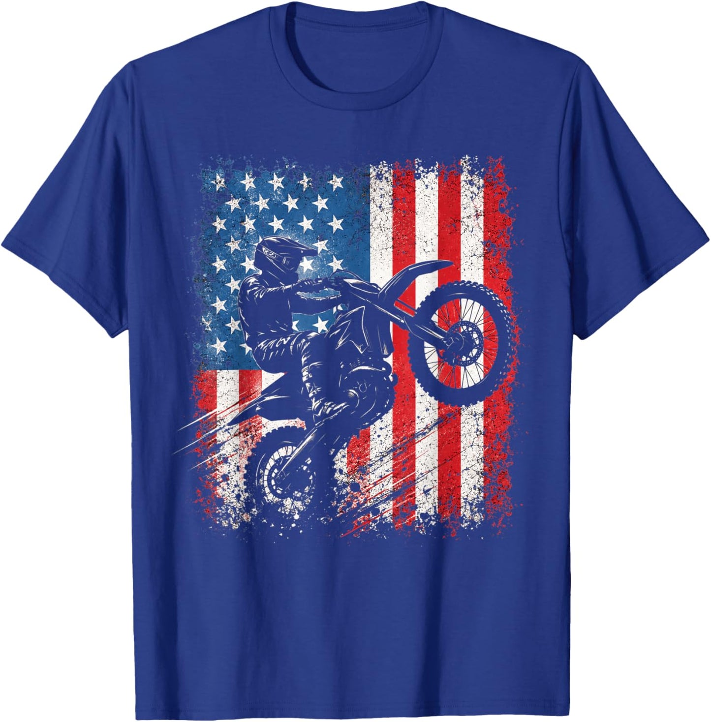 Dirt Bike Shirts Boys Kids Gear Motocross Dirtbike T-Shirt - T-Shirt | Royal