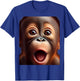 Funny Monkey Face baby orangutan T-Shirt - T-Shirt | Royal