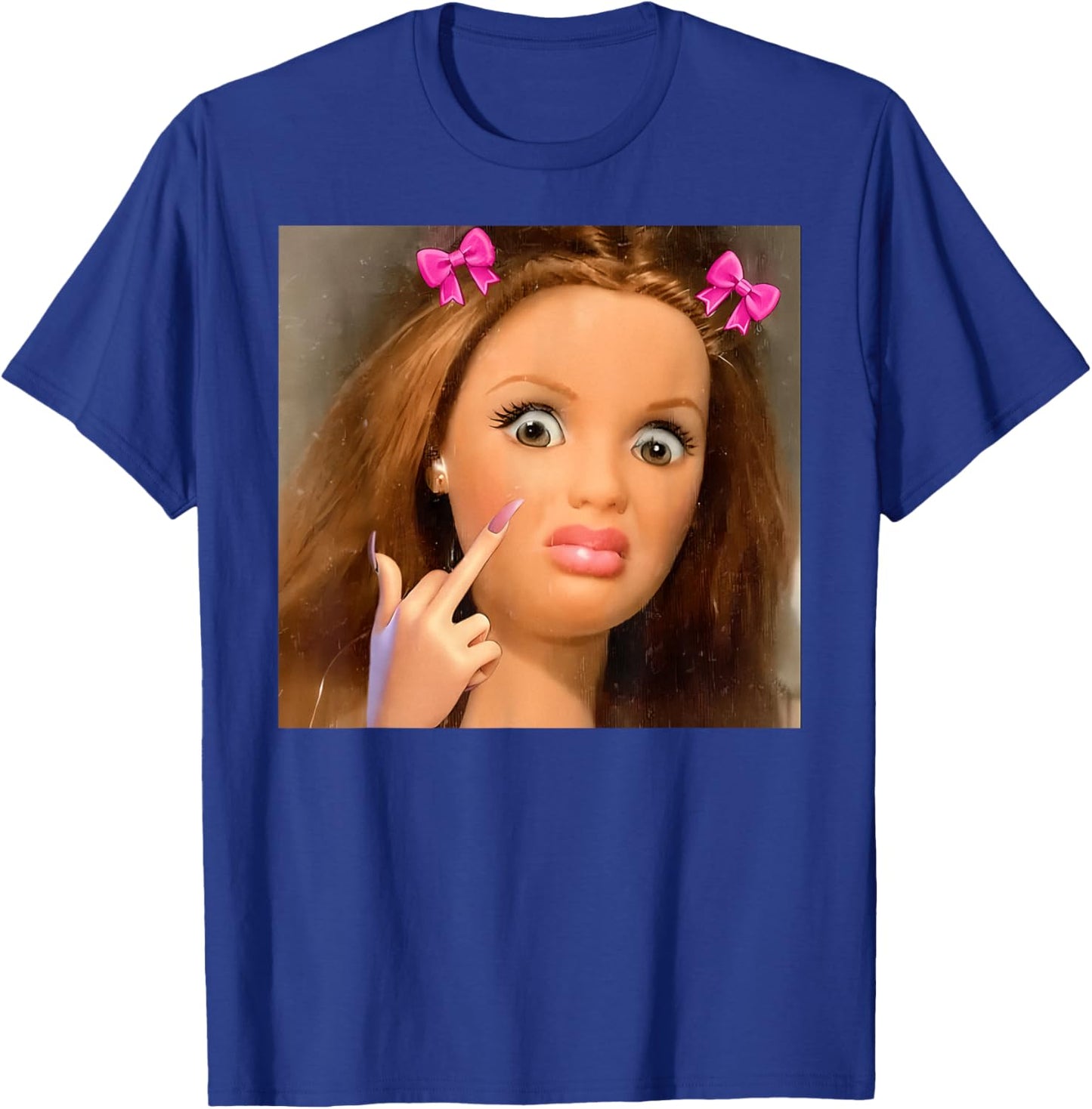 Disgusted Face Meme Doll Babe X Only Baby Love Date Fans T-Shirt - T-Shirt | Royal