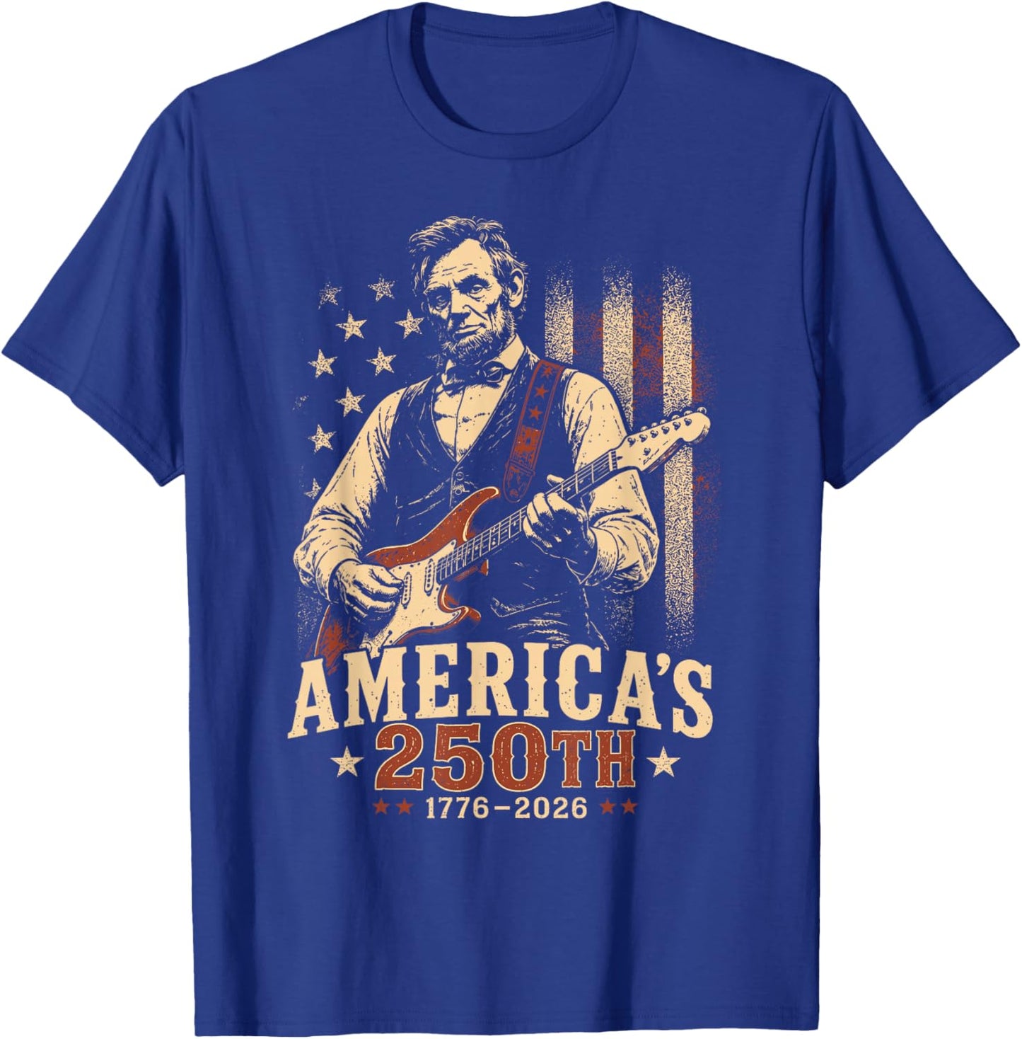 250 Anniversary USA 4th of July Patriotic Men 250 American T-Shirt - T-Shirt | Royal