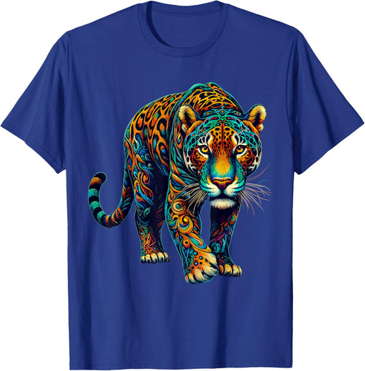 Colorful Jaguars Animal Zoo T-Shirt - T-Shirt | Royal