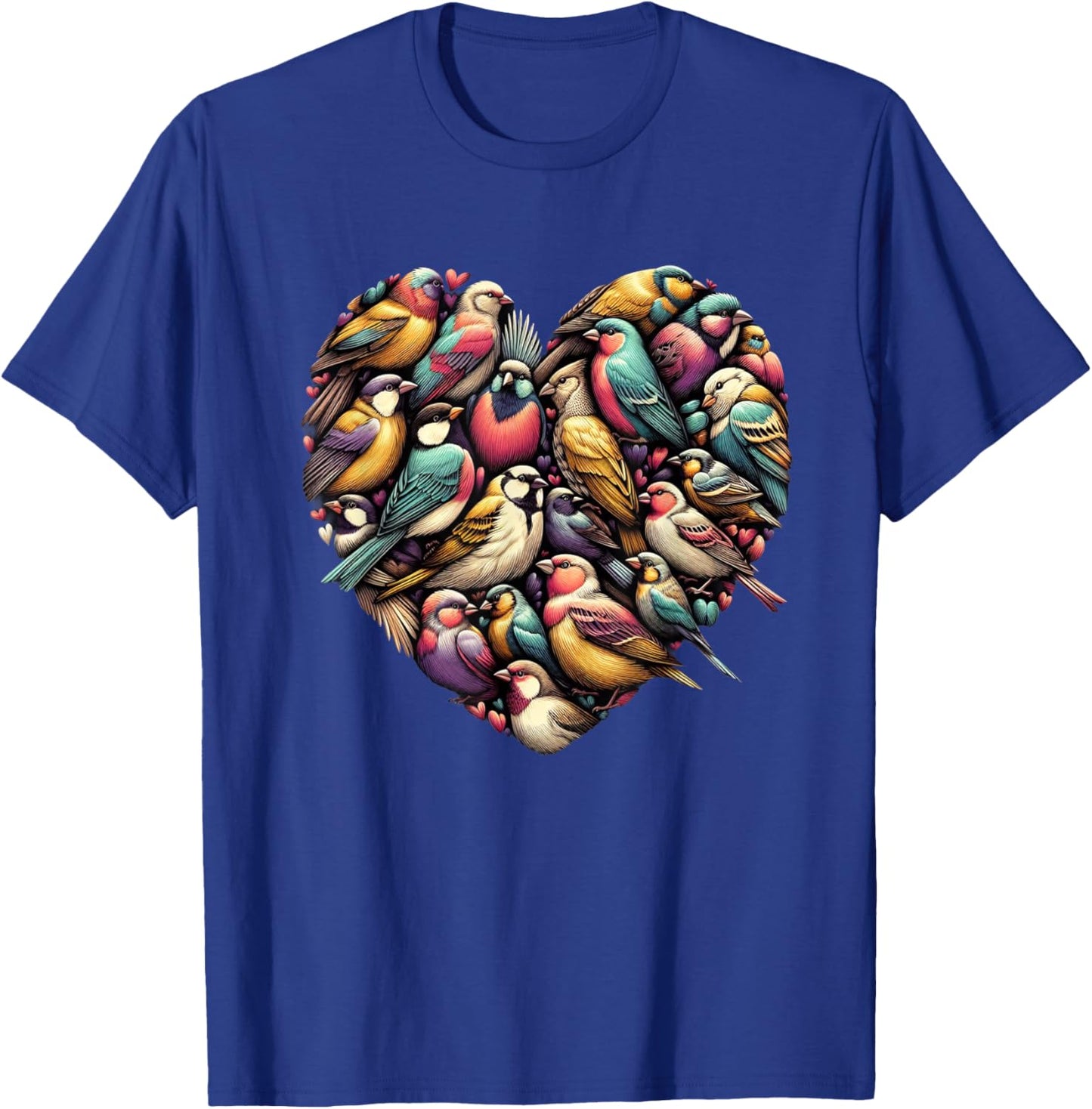 Birds Love Bird watching Birder Nerd Wildlife Birdwatcher T-Shirt - T-Shirt | Royal