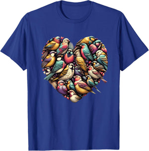 Birds Love Bird watching Birder Nerd Wildlife Birdwatcher T-Shirt - T-Shirt | Royal