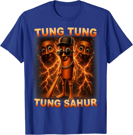 Tung Tung Tung Sahur is Calling Funny Italian Brainrot T-Shirt - T-Shirt | Royal