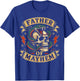 Father of Mayhem Men Dad Funny Father's Day Matching Family T-Shirt - T-Shirt | Royal