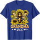 Bee Lover Grandma Costume Beekeeper Mother's Day Sunflowers T-Shirt - T-Shirt | Royal