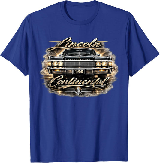 1968 Lincoln Continental Front End T-Shirt - T-Shirt | Royal