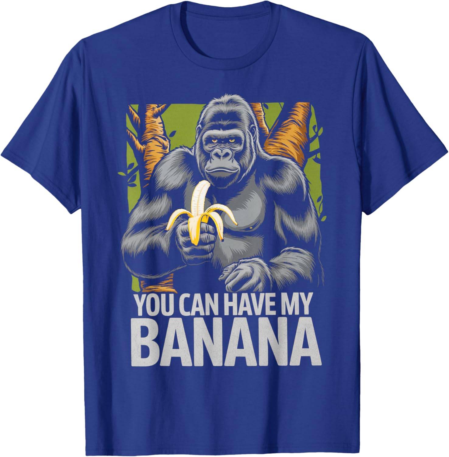 Funny Animal Gorilla Adult Humor T-Shirt - T-Shirt | Royal