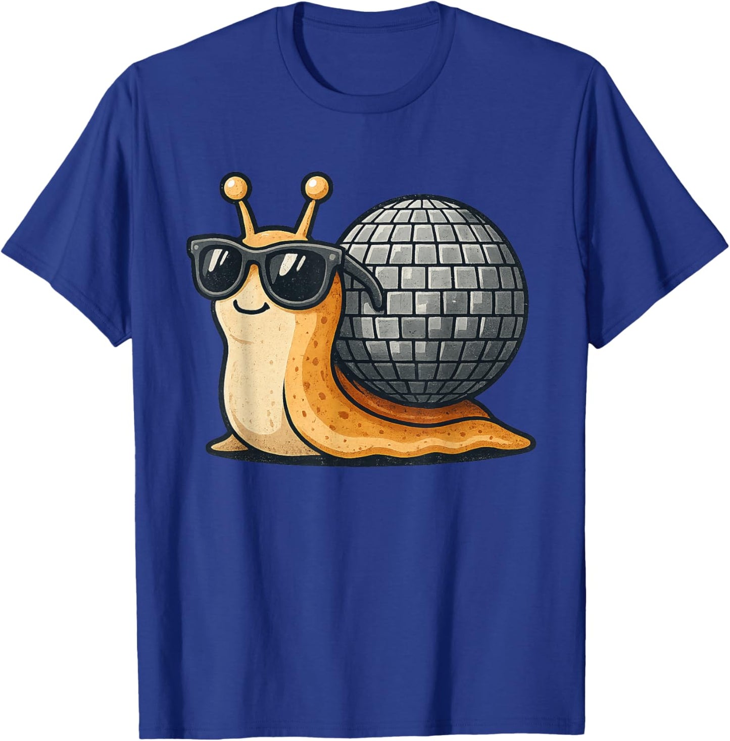 Disco Snail Funny Retro Cool Party T-Shirt - T-Shirt | Royal
