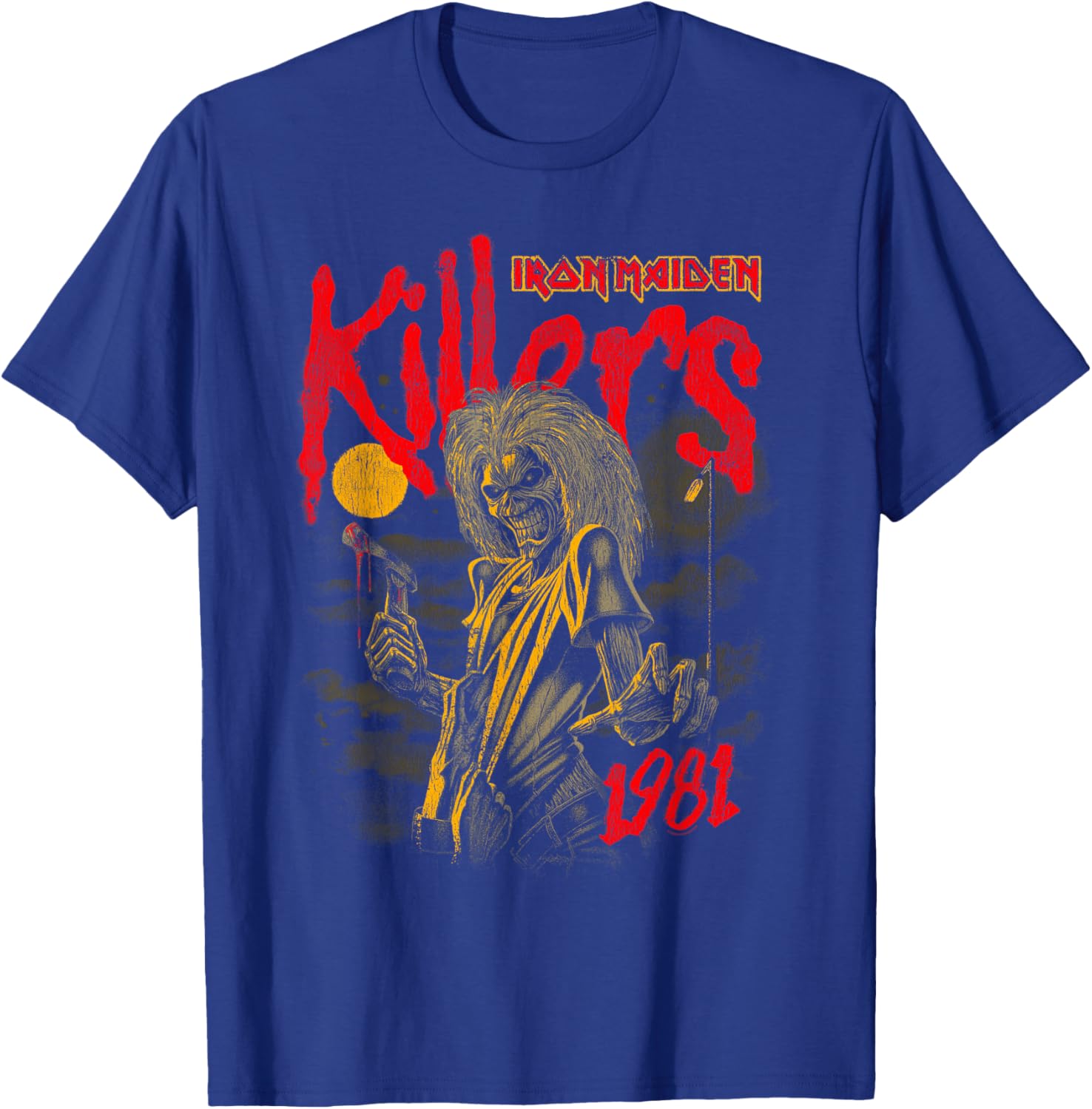 Iron Maiden - Spray Pain Killer T-Shirt - T-Shirt | Royal