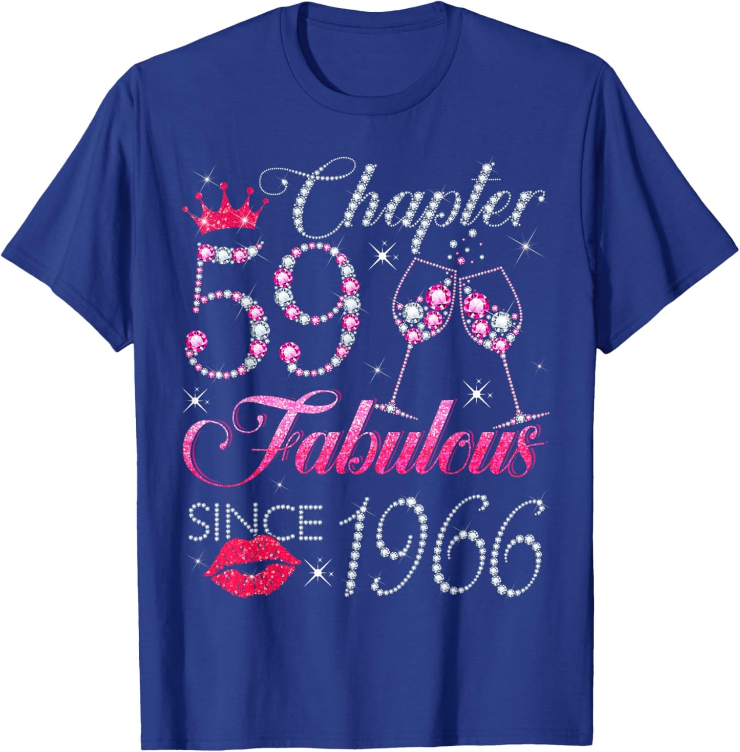 Chapter 59 Fabulous Since 1966 59Th Birthday Gift T-Shirt - T-Shirt | Royal