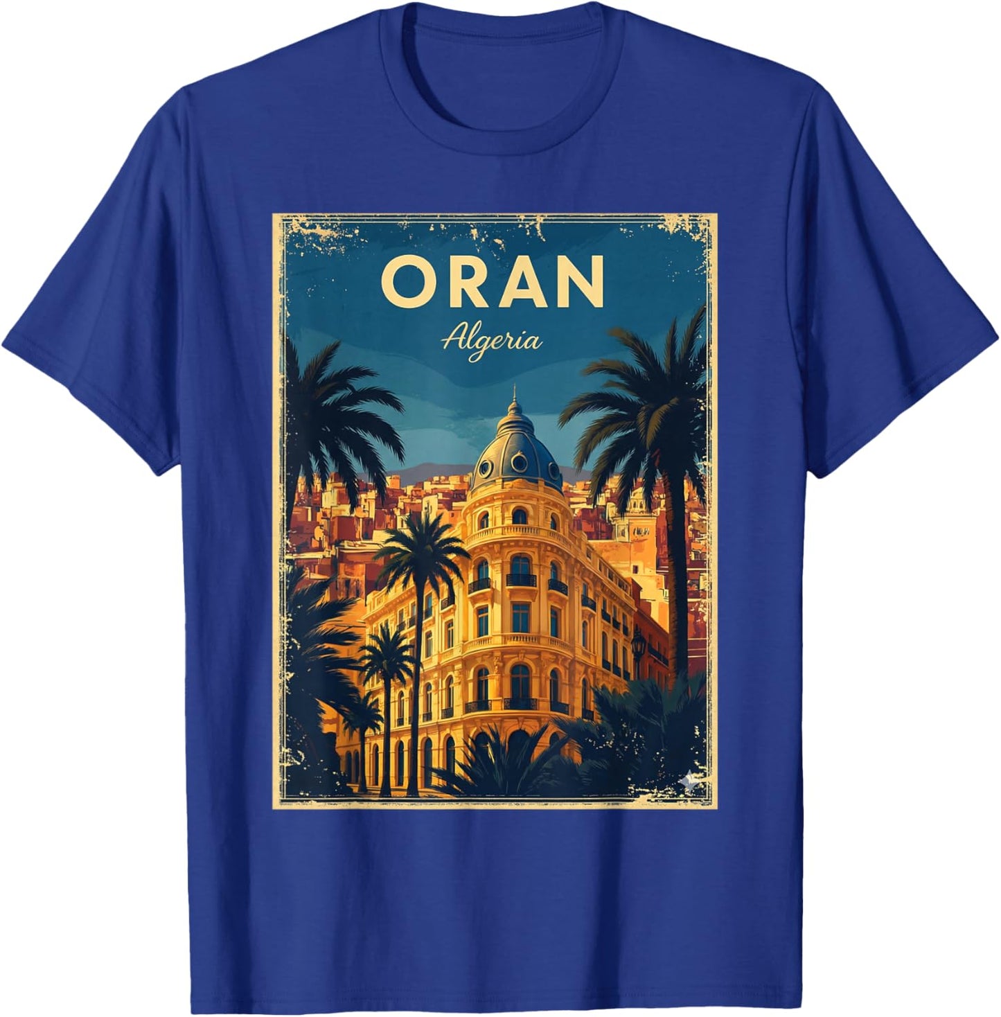 Algeria Algeria Oran Algerians DZ Algerian Bled Retro T-Shirt - T-Shirt | Royal