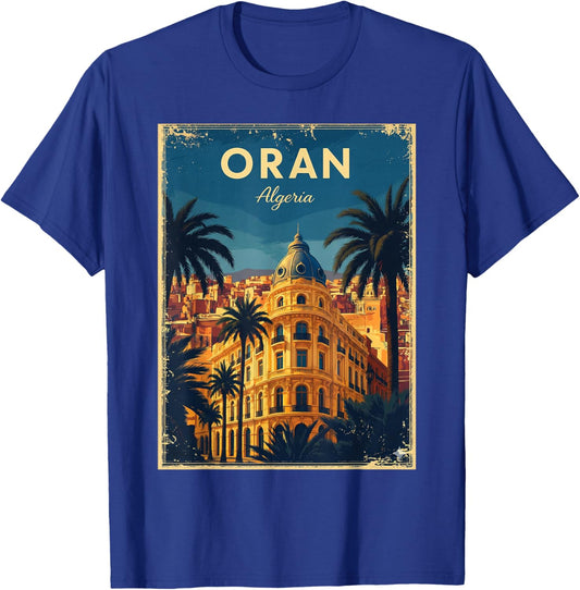 Algeria Algeria Oran Algerians DZ Algerian Bled Retro T-Shirt - T-Shirt | Royal