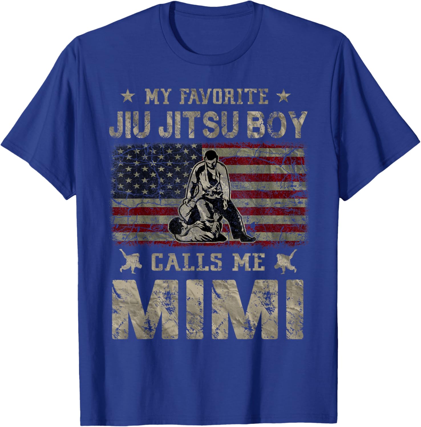My Favorite Jiu Jitsu Boy Calls Me Mimi Mother's Day T-Shirt - T-Shirt | Royal