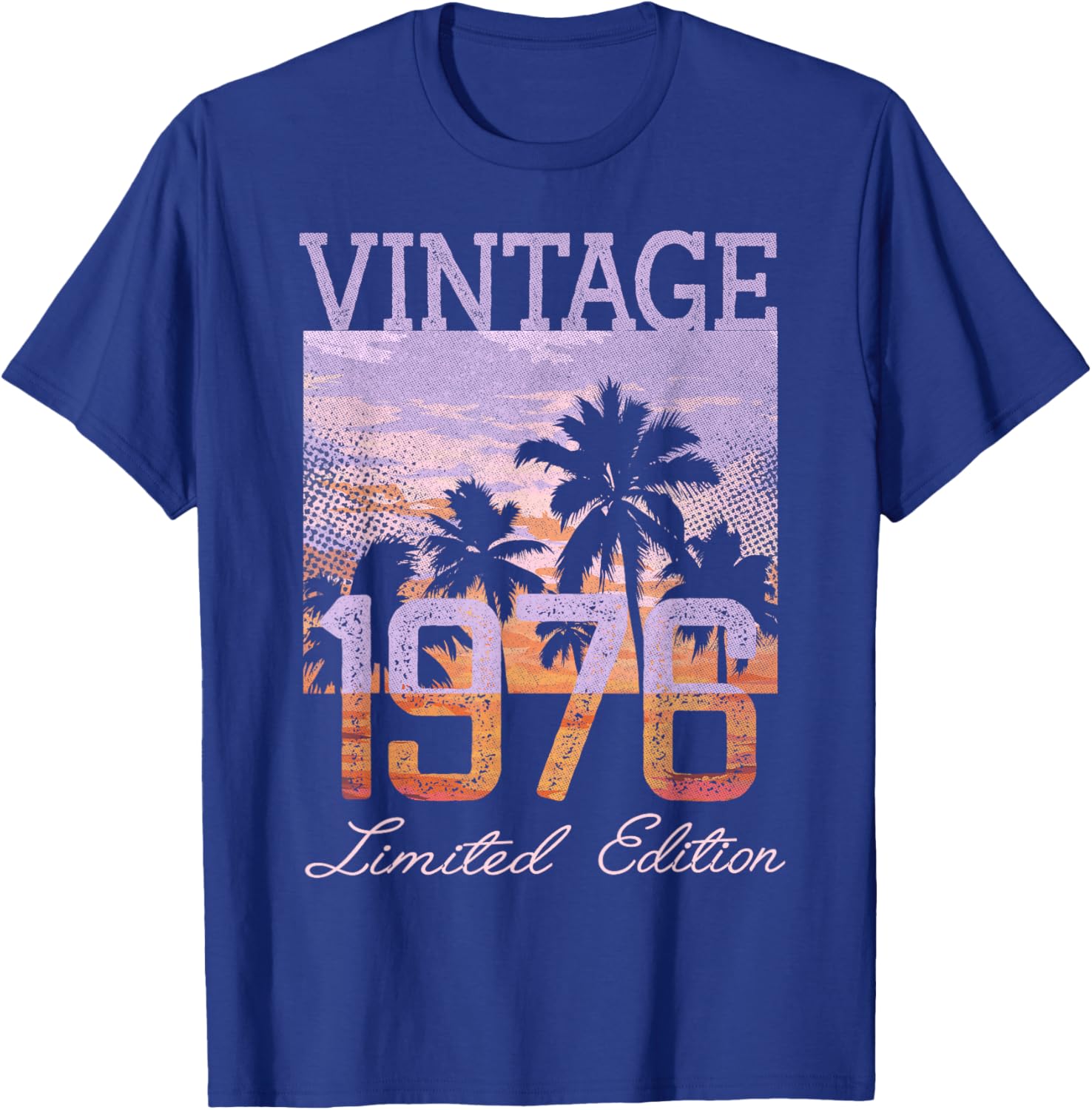 Vintage 1976 Limited Edition 50th Birthday 50 Year Old Gifts T-Shirt - T-Shirt | Royal