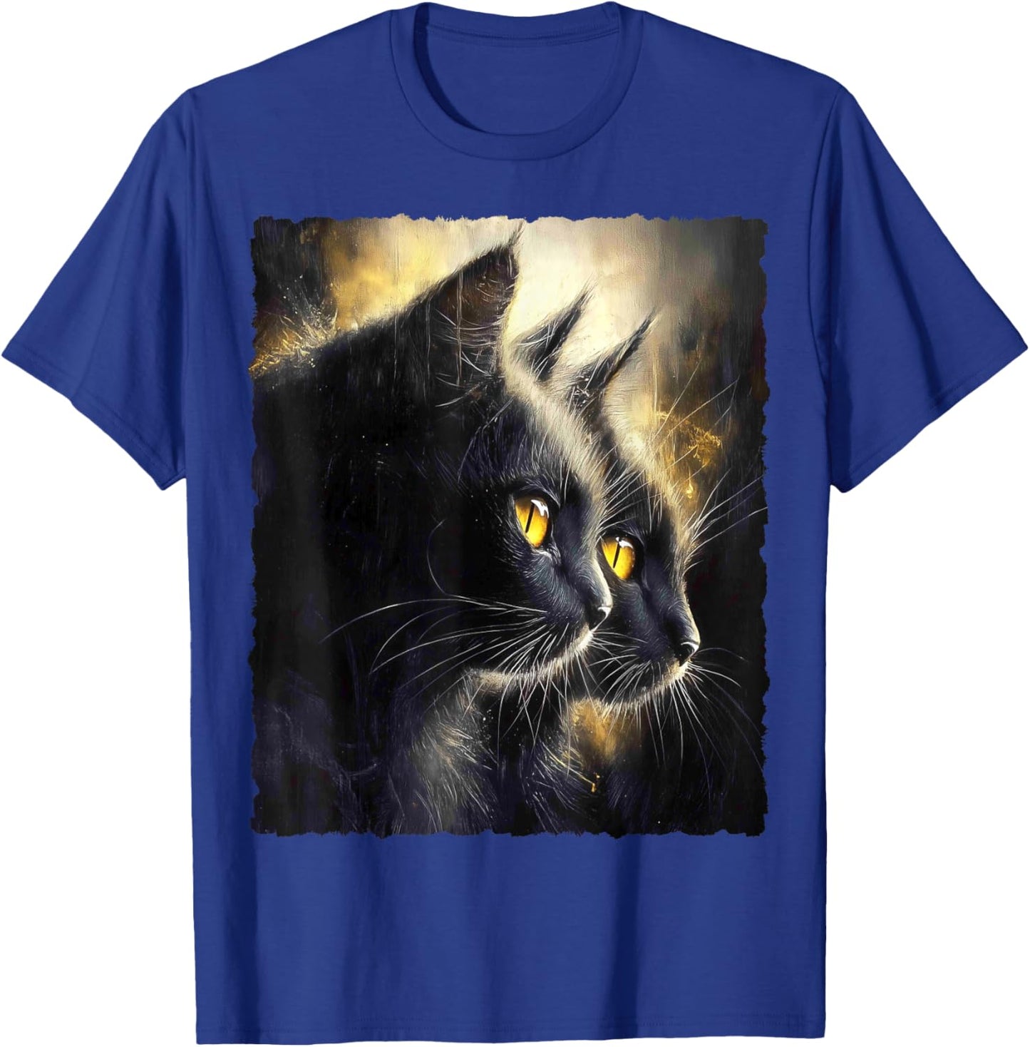 Cute Magical Cat Kitten Fantasy Art Design T-Shirt - T-Shirt | Royal