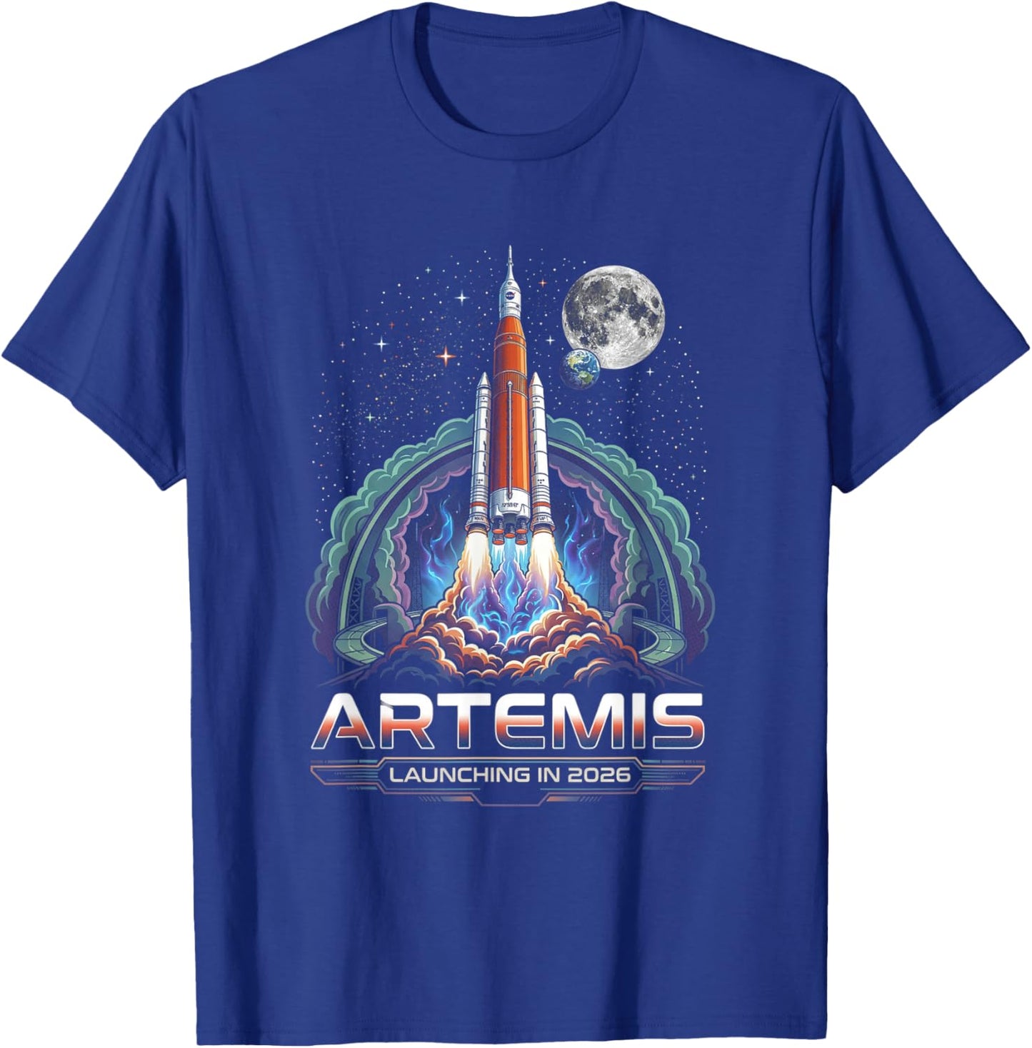 Artemis II 2026 Rocket Launch Mission to The Moon Artemis 2 T-Shirt - T-Shirt | Royal